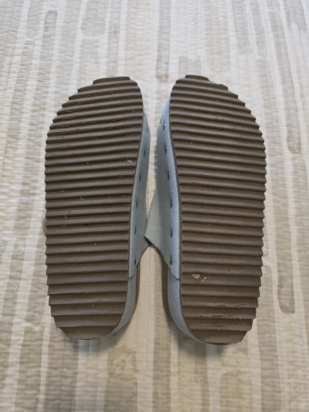 Corkys Light Blue Double-Buckle Platform Slides